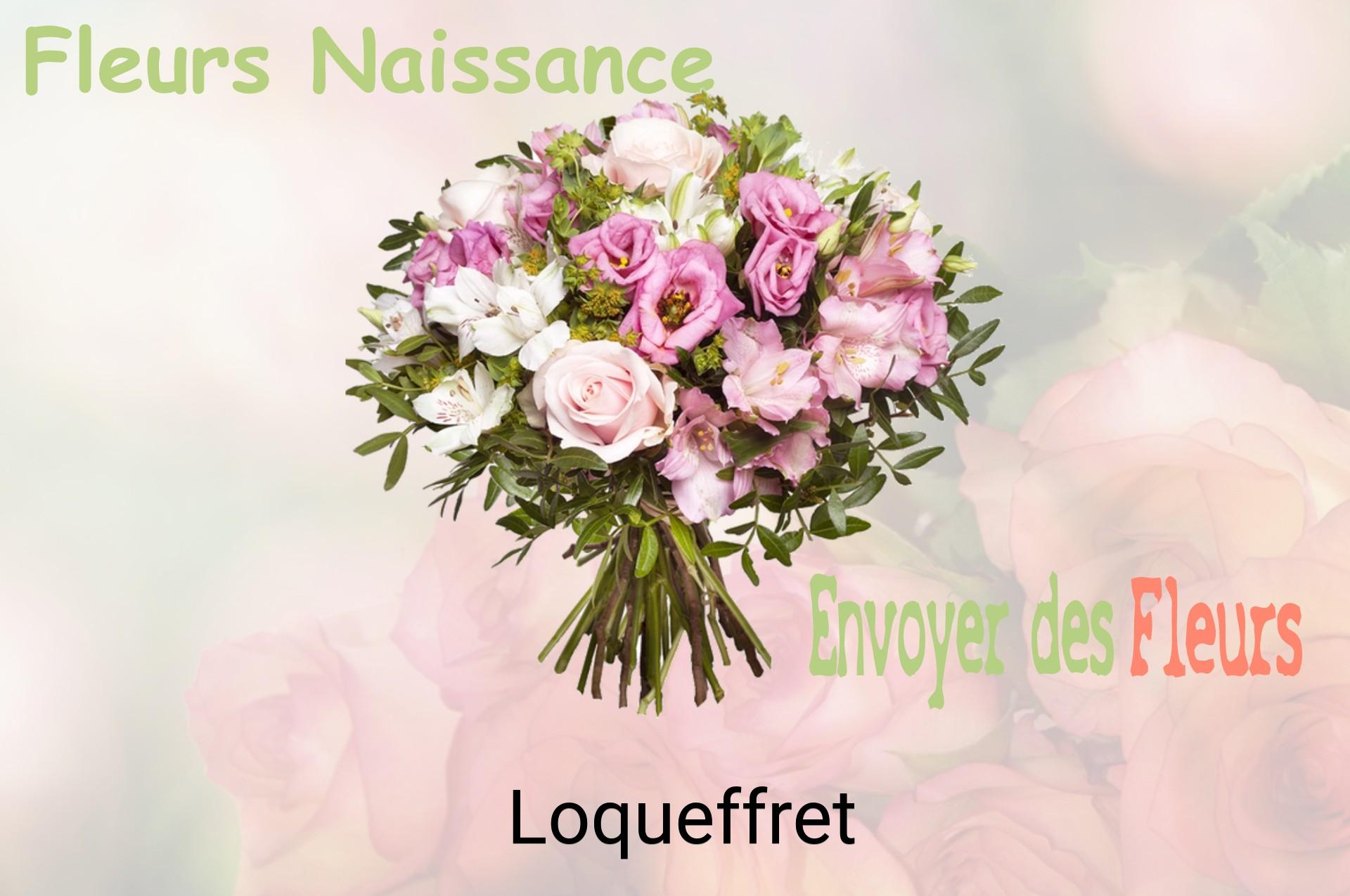 Bouquet de fleurs de naissance livré à Loqueffret